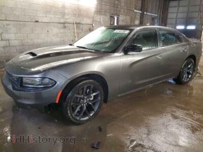 2022 Dodge CHARGER GT, gray — VIN 2C3CDXHG8NH232476, Copart