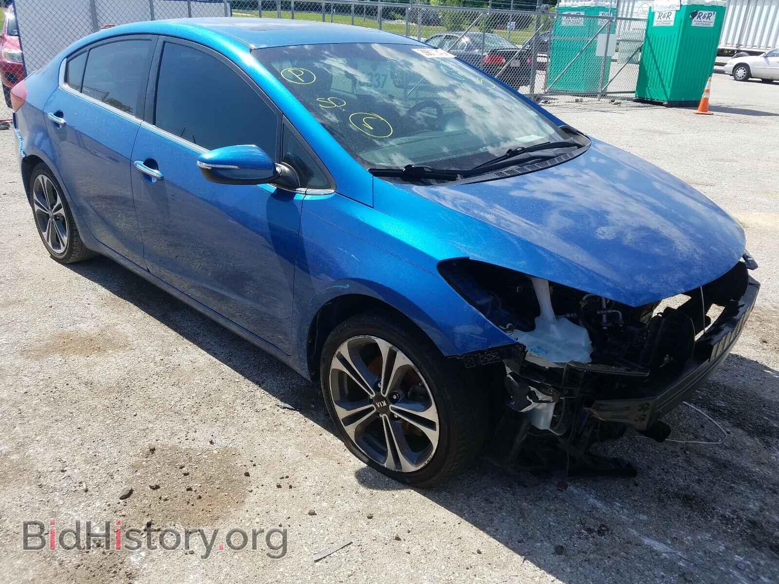 2014 Kia FORTE Forte EX (VIN KNAFZ4A86E5065227) — фото 1 из 10, Copart, повреждение: передняя часть