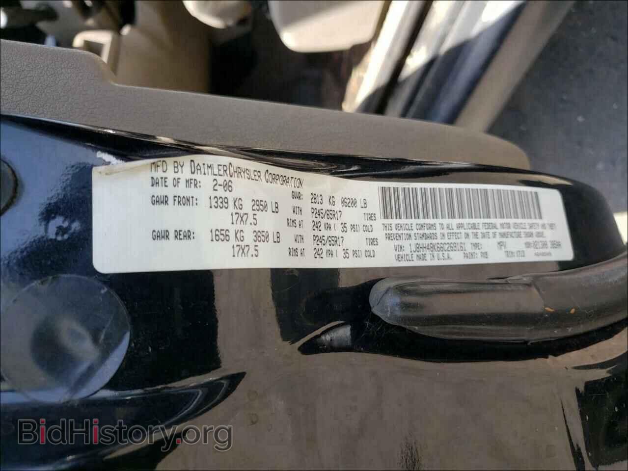 2006 JEEP COMMANDER - VIN: 1J8HH48K66C269161 - Фото 10