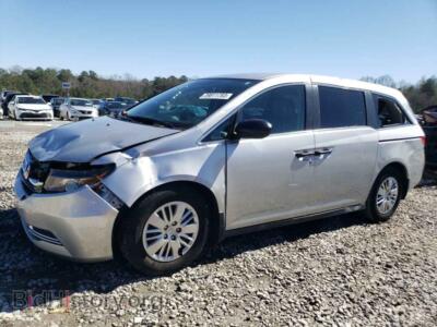 2015 Honda ODYSSEY Odyssey LX, silver — VIN 5FNRL5H22FB025431, Copart