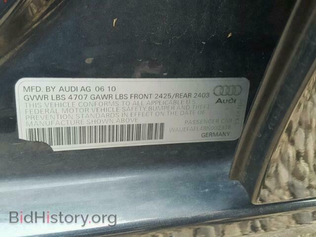 2011 AUDI A4 - VIN: WAUEFAFL4BN002378 - Фото 10