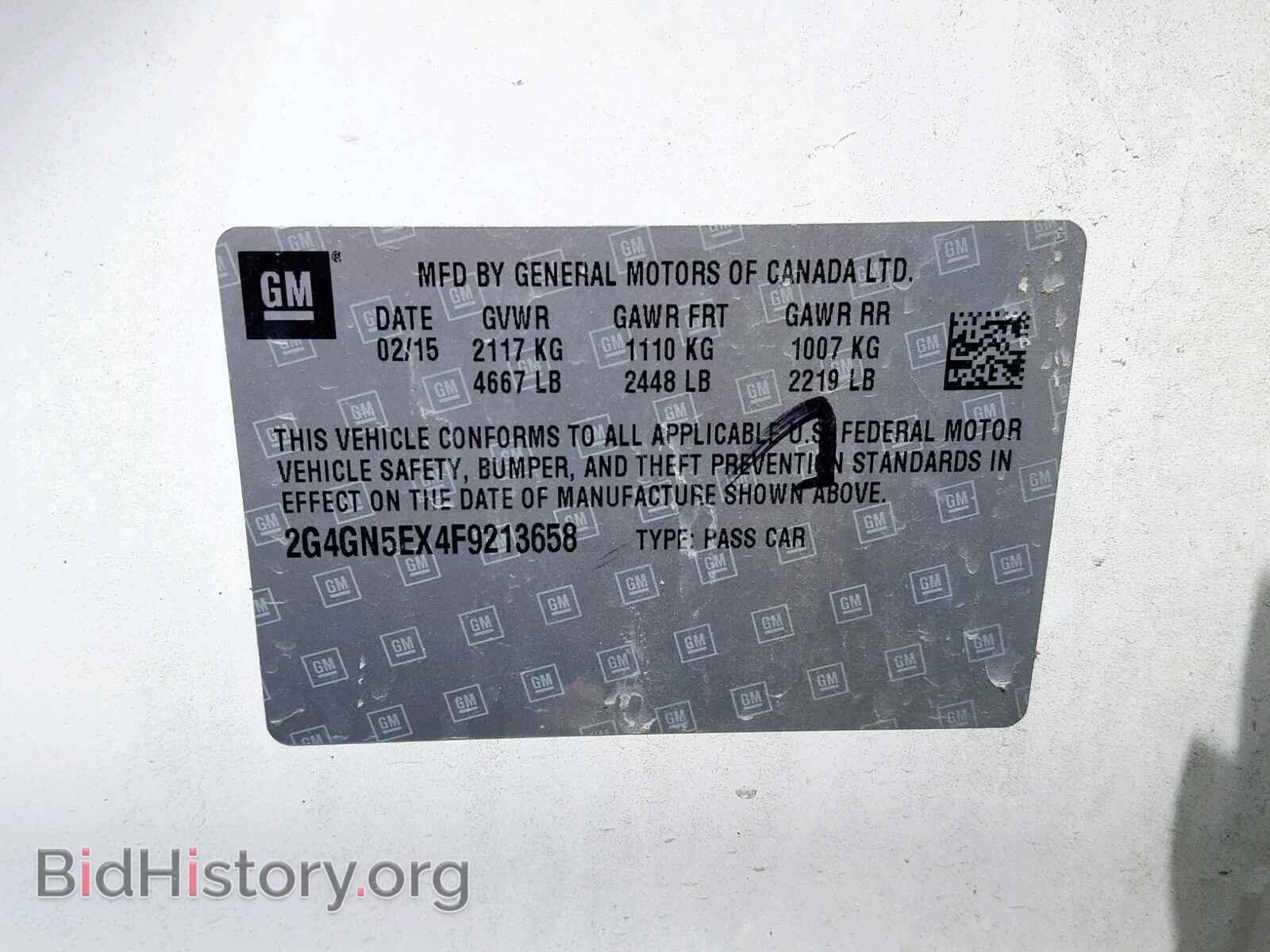 2015 BUICK REGAL - VIN: 2G4GN5EX4F9213658 - Фото 10