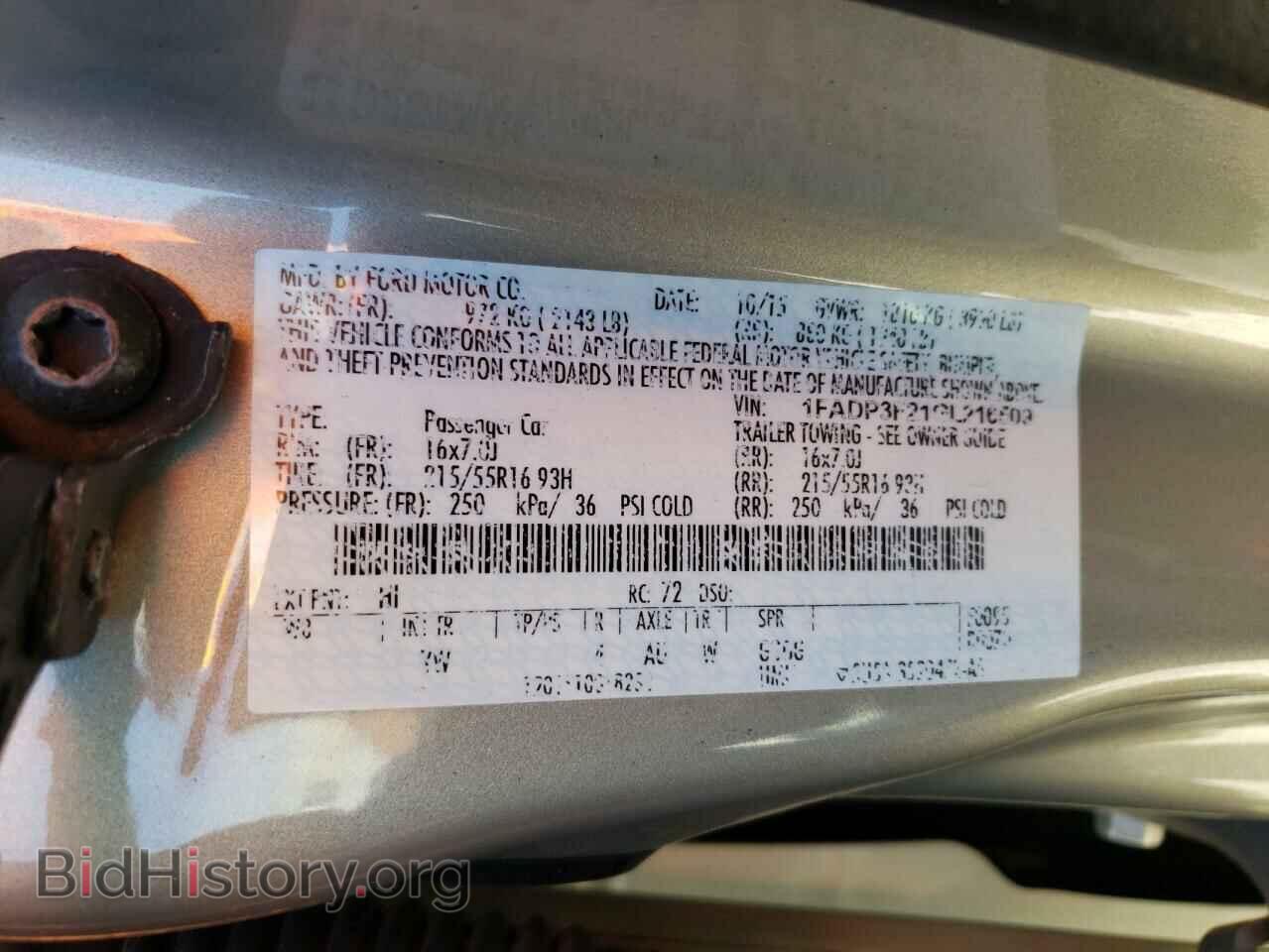 2016 FORD FOCUS - VIN: 1FADP3F21GL216509 - Фото 10
