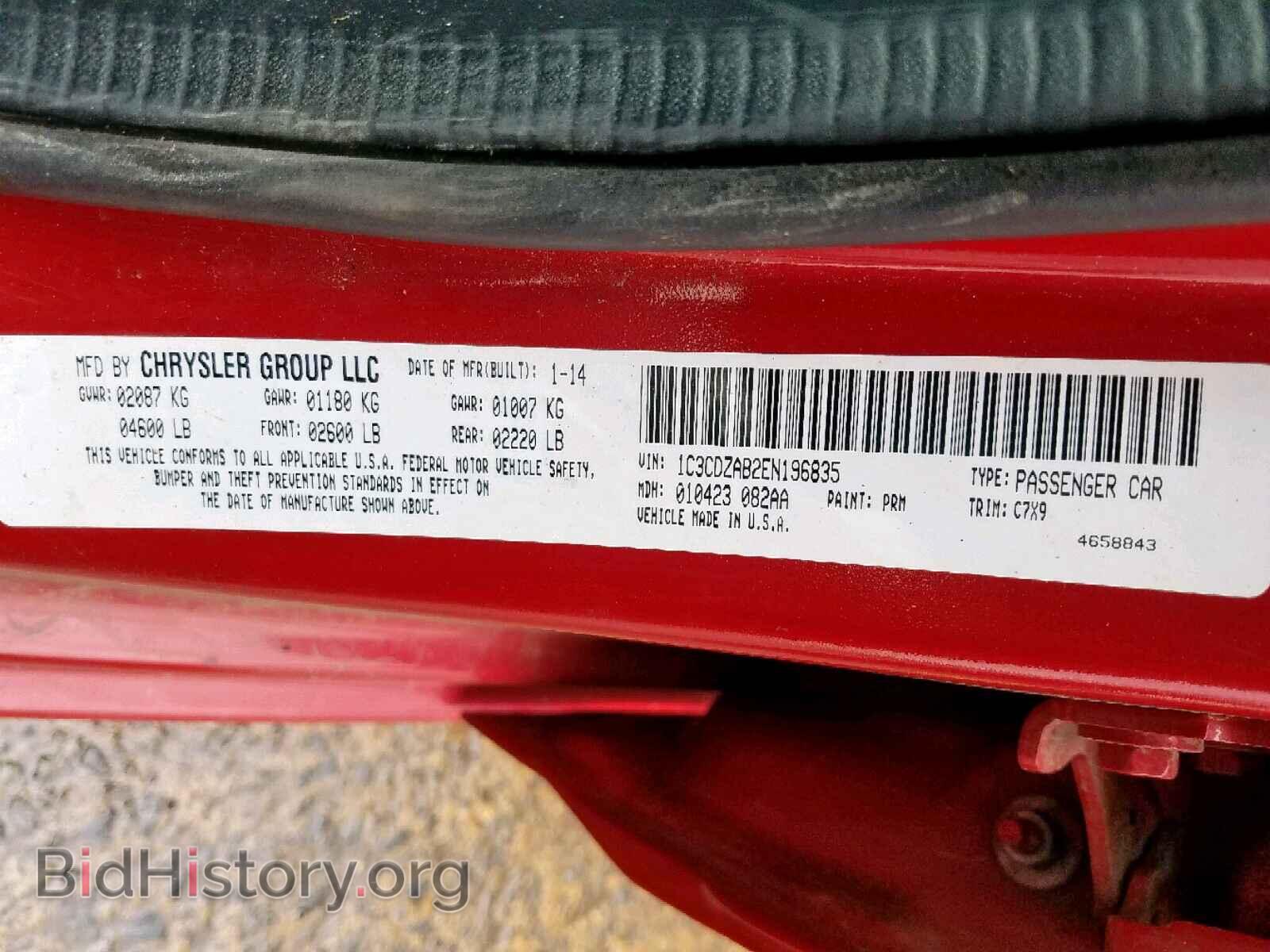 2014 DODGE AVENGER - VIN: 1C3CDZAB2EN196835 - Фото 10