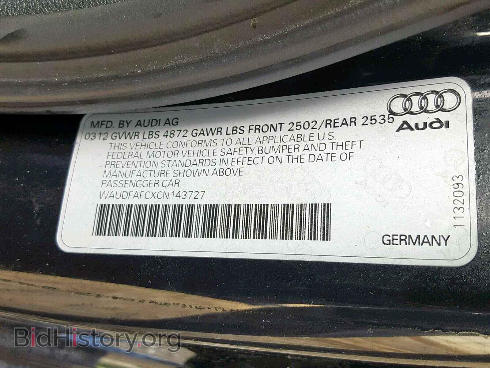 2012 AUDI A6 - VIN: WAUDFAFCXCN143727 - Фото 10