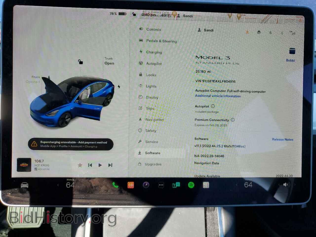 2020 TESLA MODEL 3 - VIN: 5YJ3E1EAXLF804916 - Фото 9