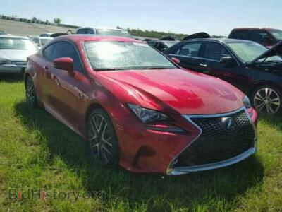 2016 Lexus RC, red — VIN JTHHE5BC5G5011306, Copart
