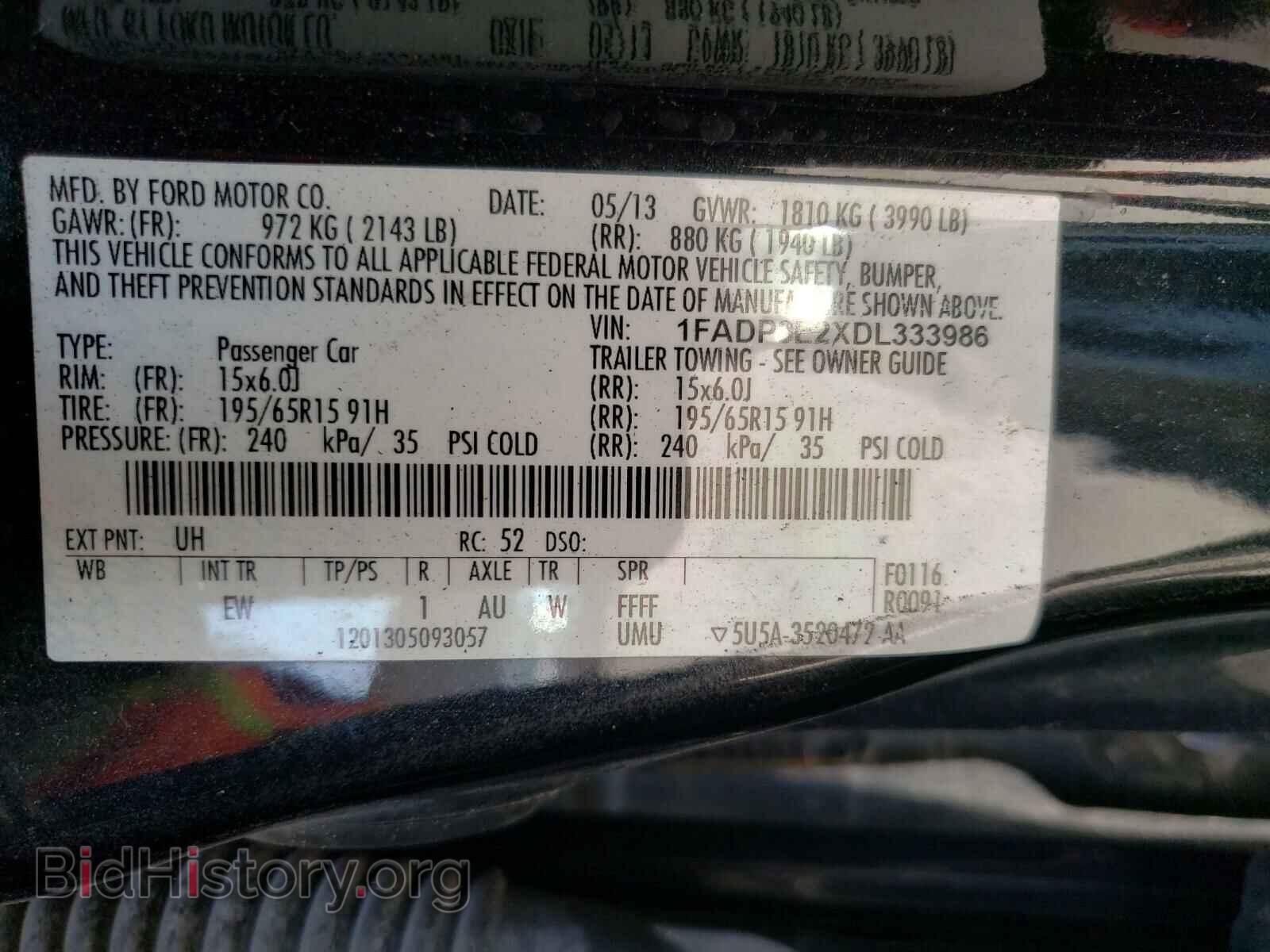 2013 FORD FOCUS - VIN: 1FADP3E2XDL333986 - Photo 10