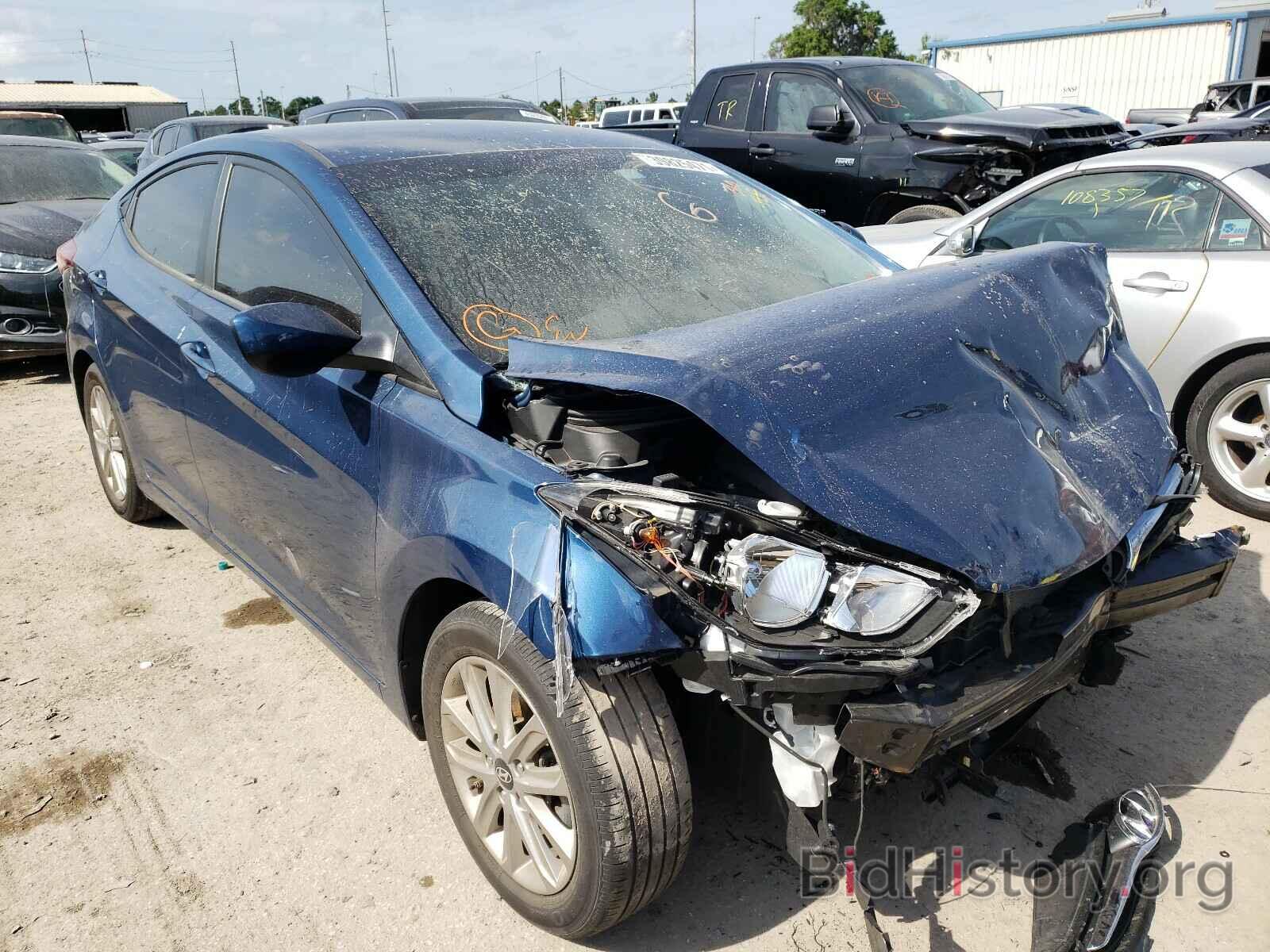 Photo KMHDH4AEXGU637262 - HYUNDAI ELANTRA 2016