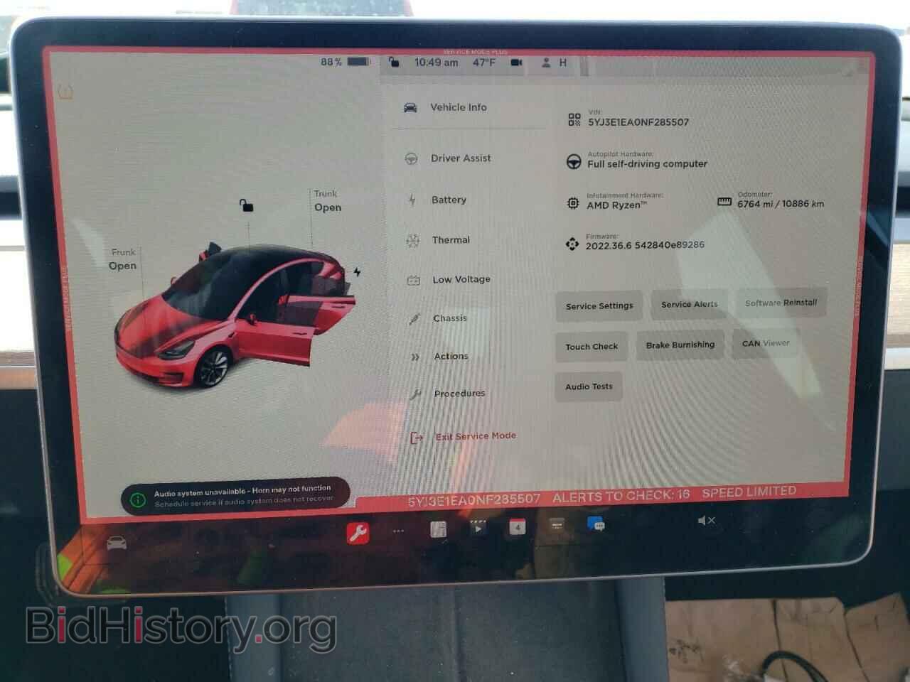 2022 TESLA MODEL 3 - VIN: 5YJ3E1EA0NF285507 - Фото 9