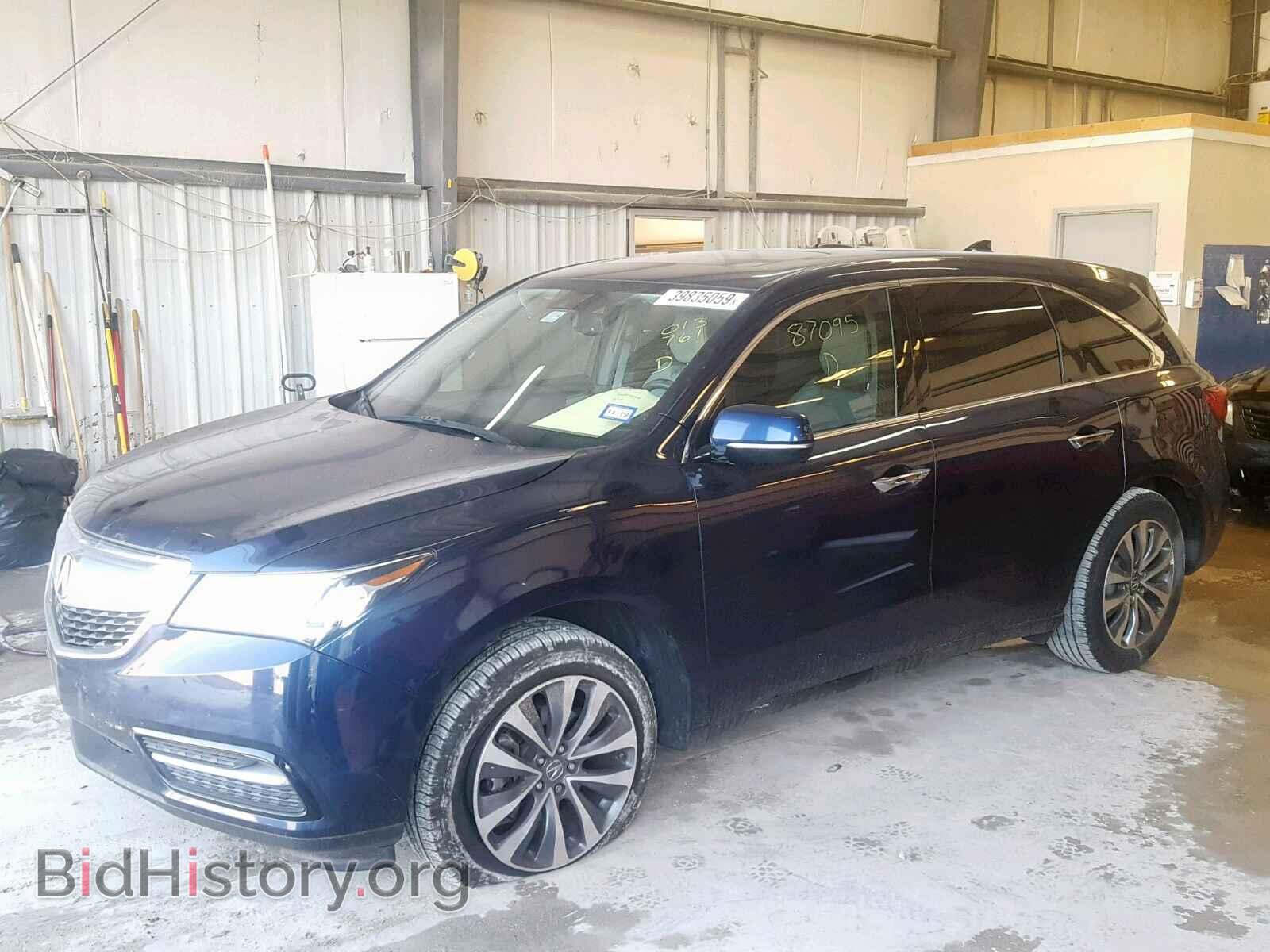 2014 ACURA MDX - VIN: 5FRYD3H42EB013761 - Фото 2