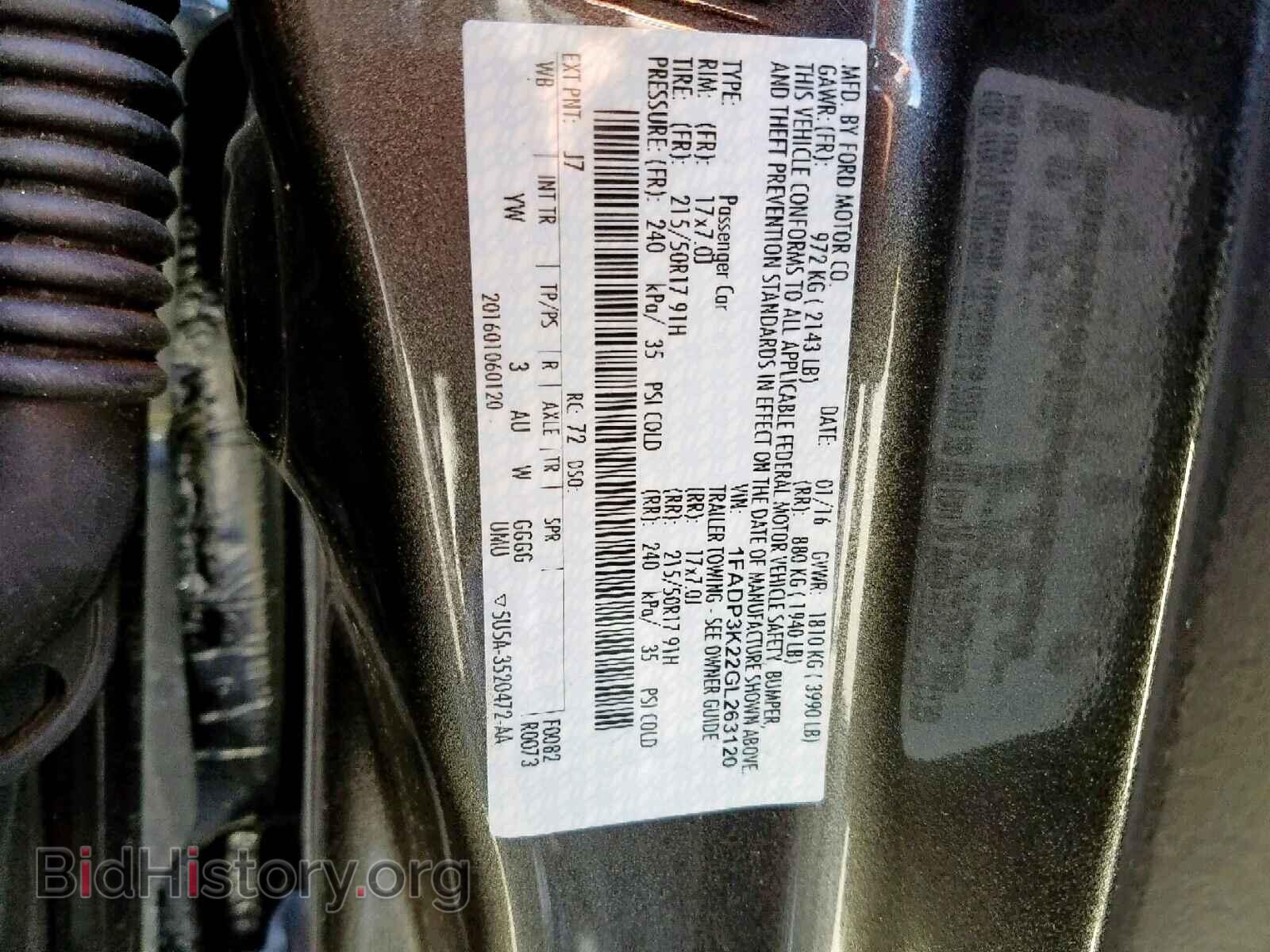 2016 FORD FOCUS SE - VIN: 1FADP3K22GL263120 - Фото 10