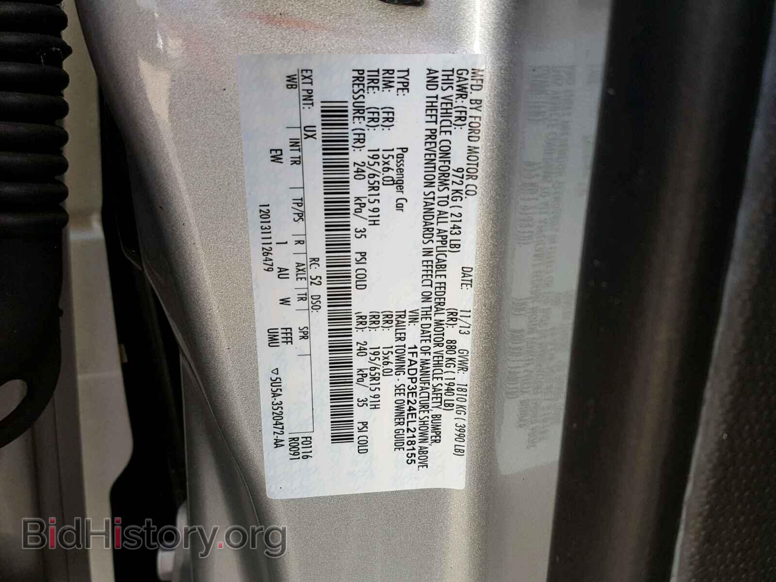 2014 FORD FOCUS - VIN: 1FADP3E24EL218155 - Photo 10