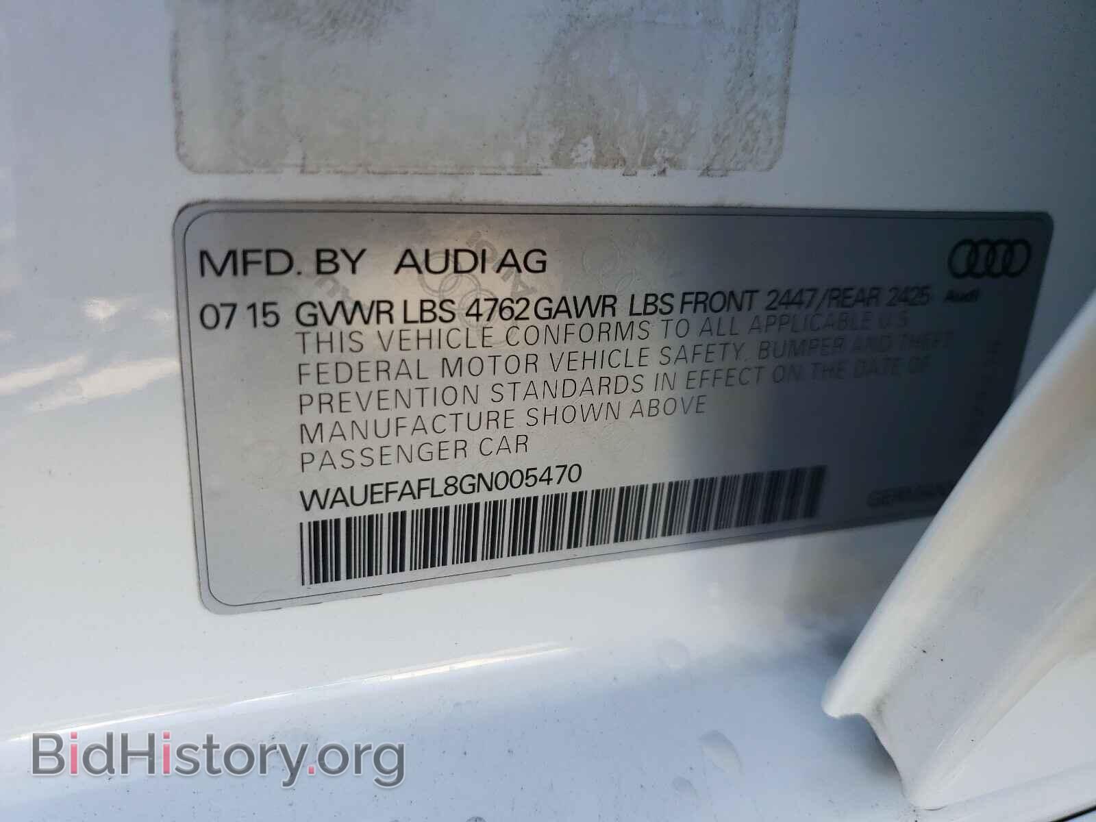 2016 AUDI A4 - VIN: WAUEFAFL8GN005470 - Фото 10