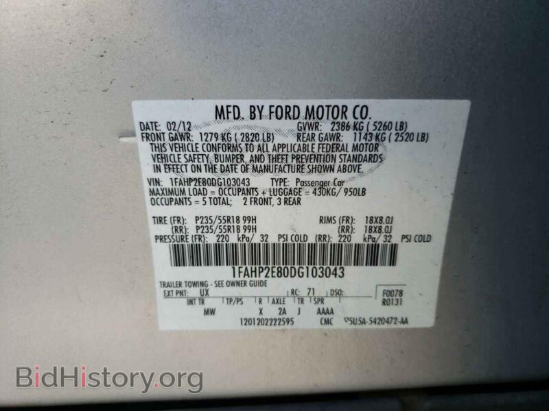 2013 Ford TAURUS (VIN 1FAHP2E80DG103043) — photo 10 of 10