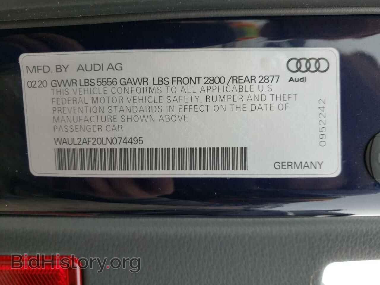 2020 AUDI A6 - VIN: WAUL2AF20LN074495 - Фото 10