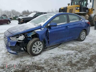 2020 Hyundai ACCENT Accent SE, синий — VIN 3KPC24A60LE098735, Copart