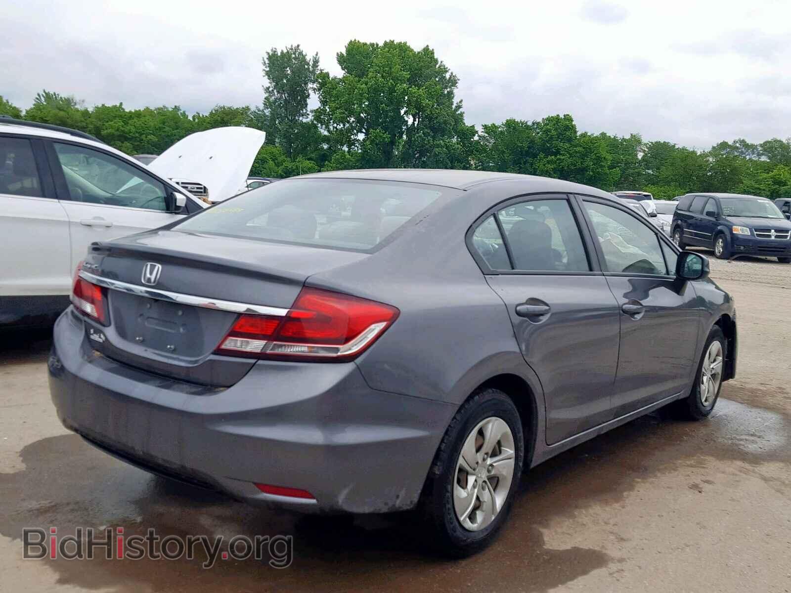 2013 HONDA CIVIC LX - VIN: 2HGFB2F59DH504763 - Фото 4
