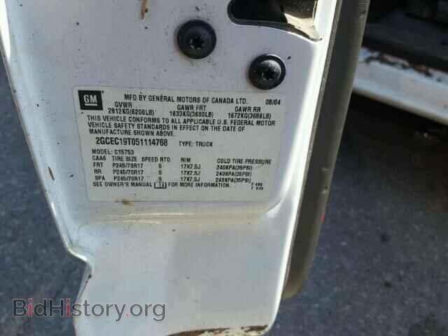 2005 CHEVROLET SILVERADO - VIN: 2GCEC19T051114768 - Фото 10