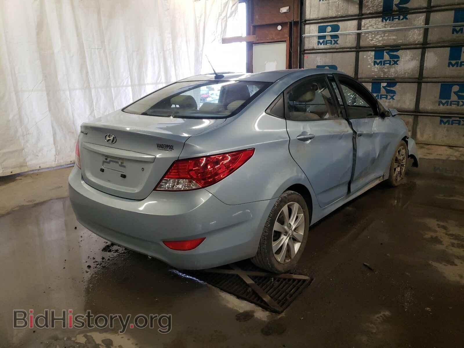 2013 HYUNDAI ACCENT - VIN: KMHCU4AE7DU277578 - Фото 4