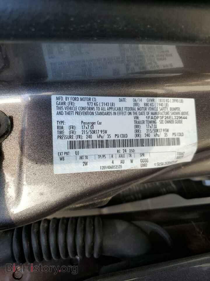 2014 FORD FOCUS - VIN: 1FADP3F26EL329644 - Фото 12
