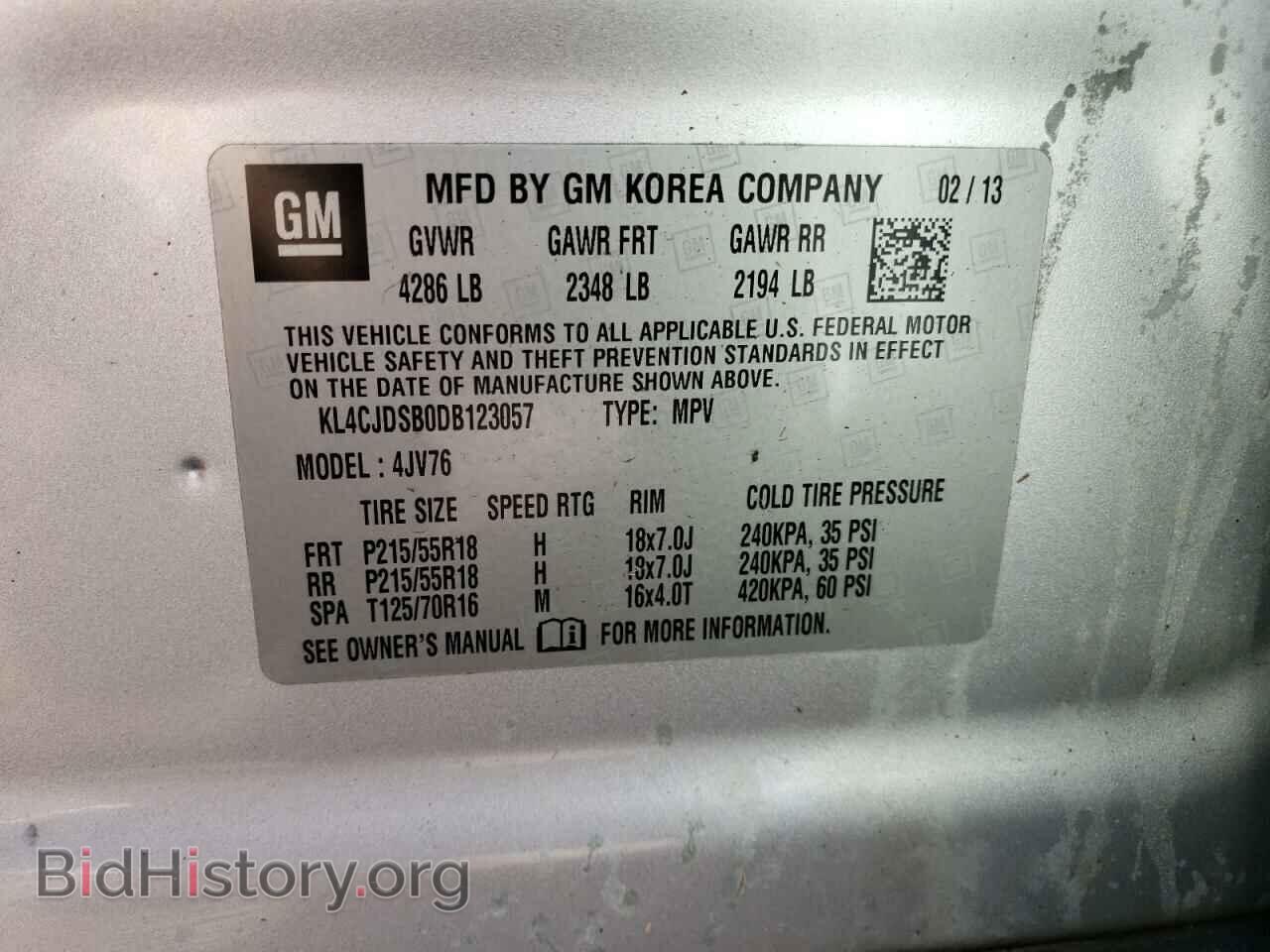 2013 BUICK ENCORE - VIN: KL4CJDSB0DB123057 - Photo 13