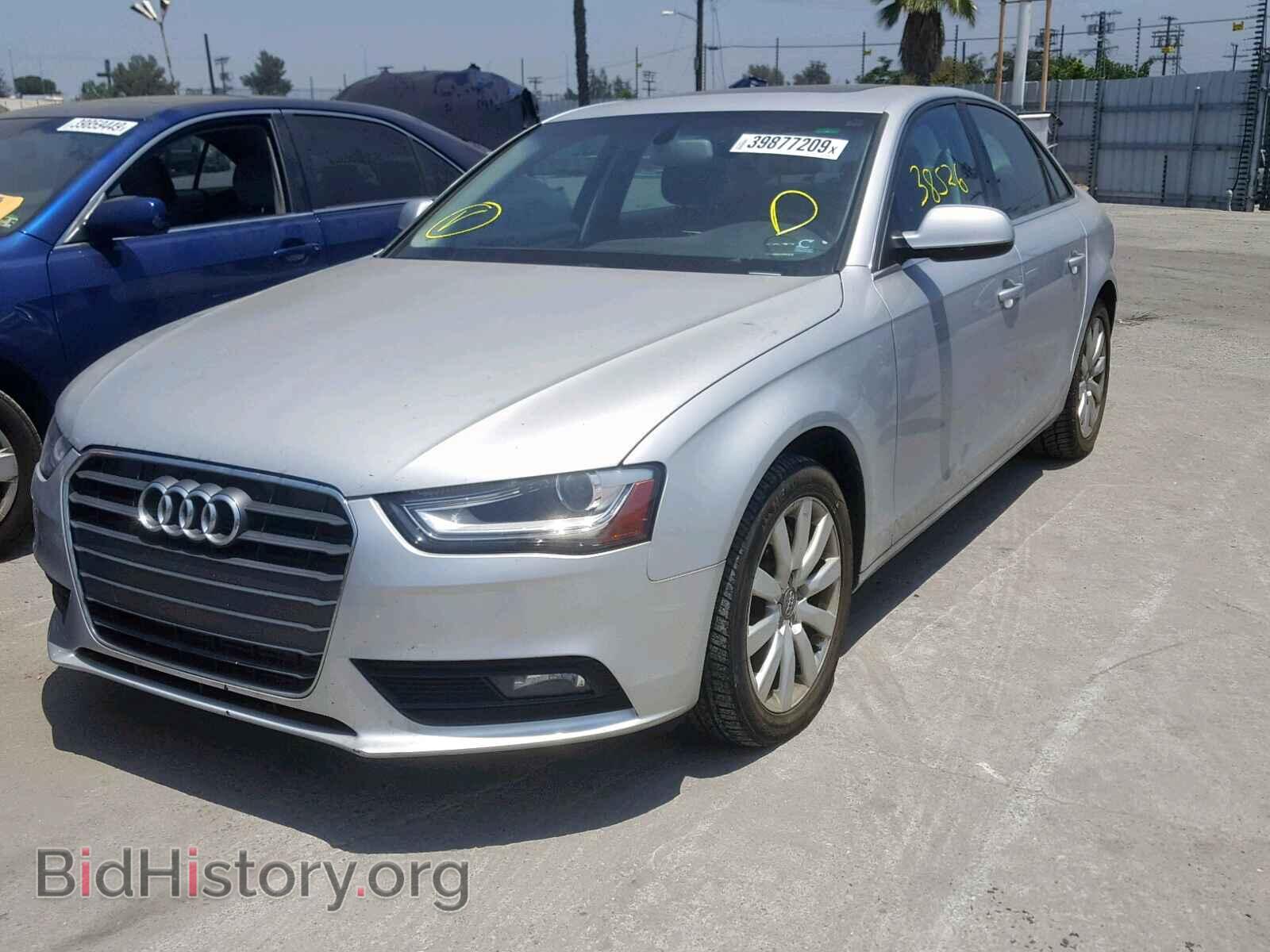 2013 AUDI A4 - VIN: WAUAFAFL2DN014370 - Фото 2