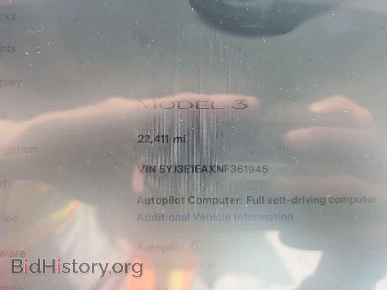 2022 TESLA MODEL 3 - VIN: 5YJ3E1EAXNF361945 - Photo 9