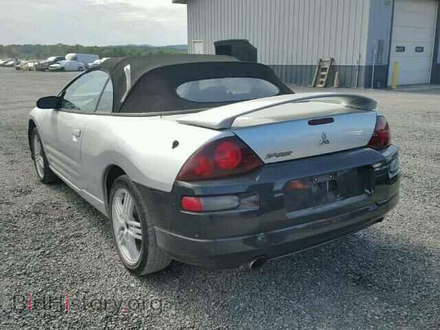 2002 MITSUBISHI ECLIPSE - VIN: 4A3AE45G02E039709 - Фото 3