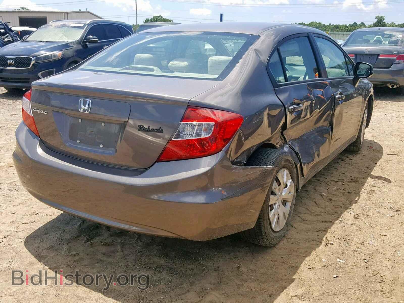2012 HONDA CIVIC LX - VIN: 19XFB2F57CE008076 - Фото 4