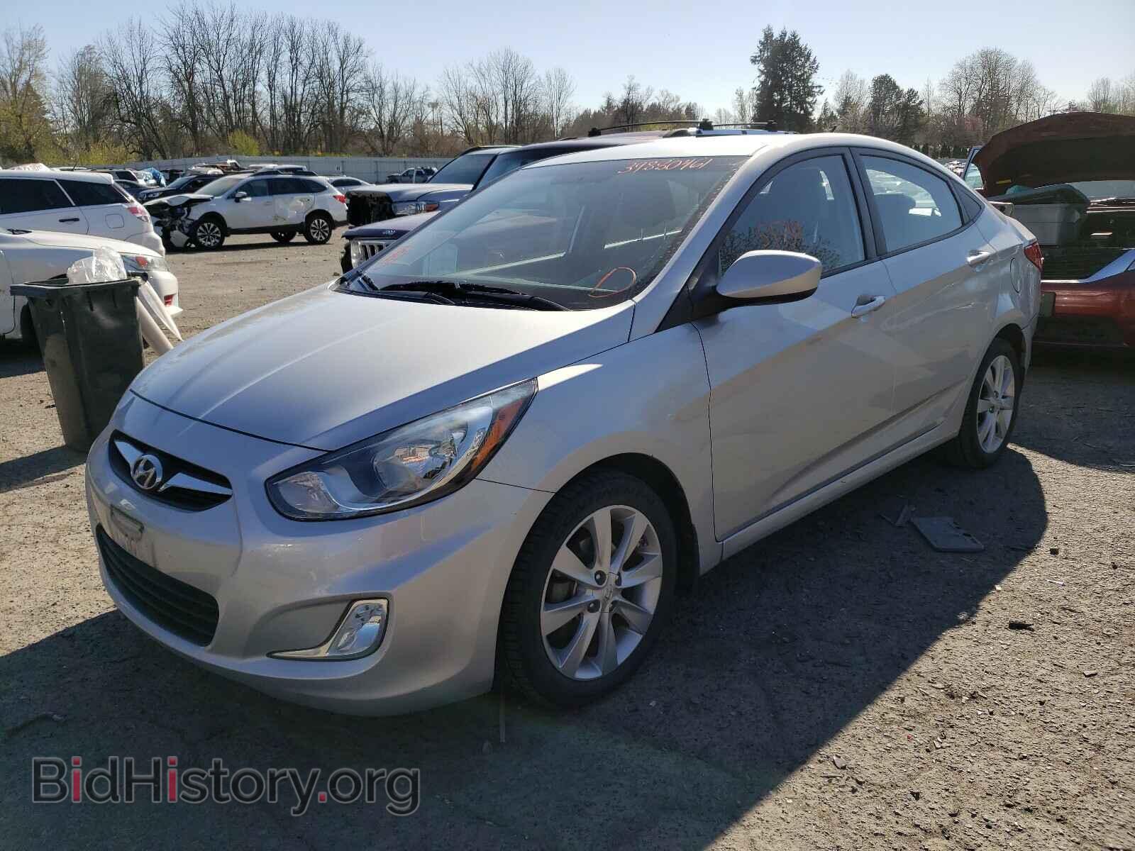 2013 HYUNDAI ACCENT - VIN: KMHCU4AE6DU275157 - Фото 2