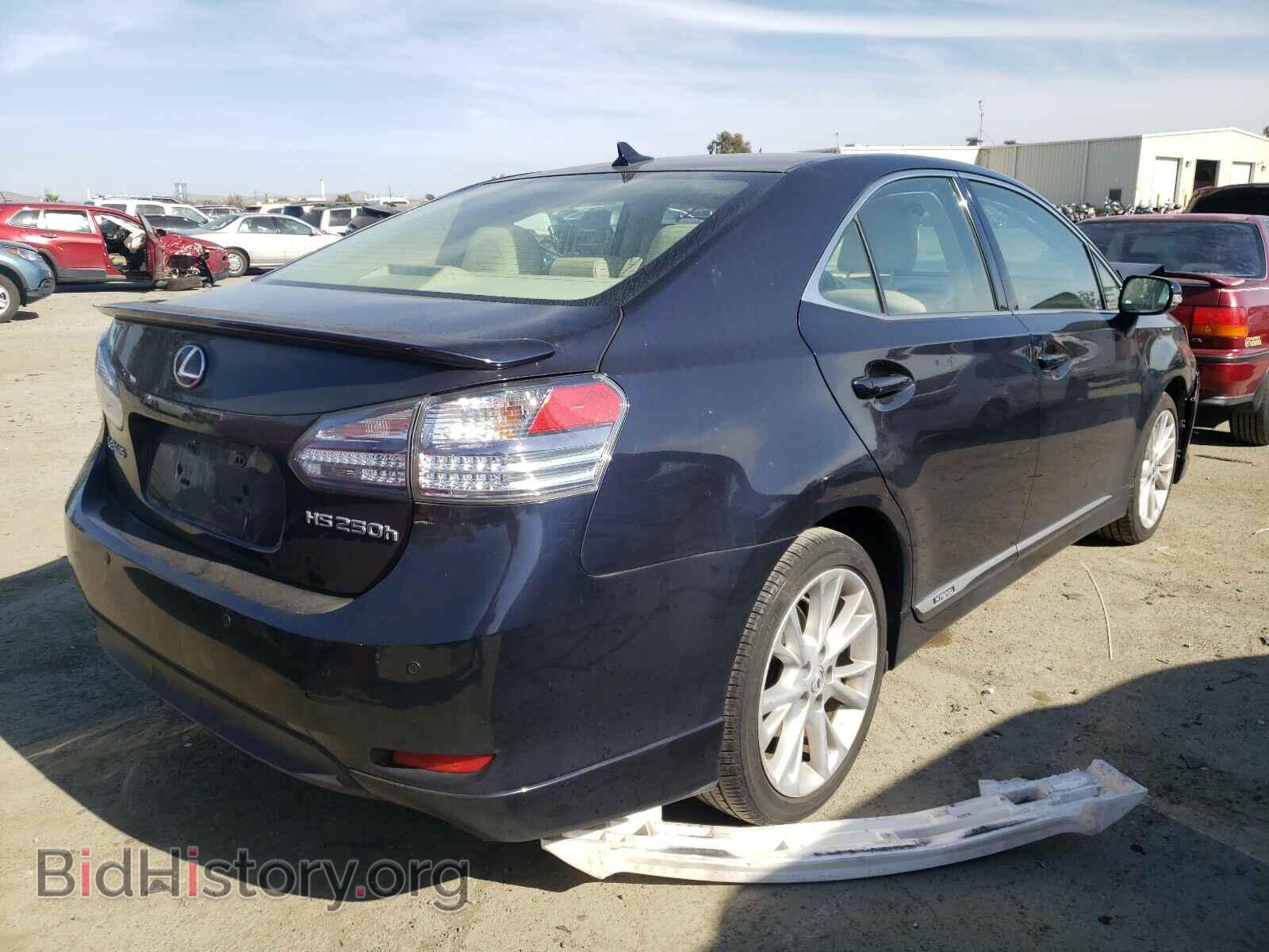 2010 LEXUS HS - VIN: JTHBB1BAXA2013602 - Фото 4