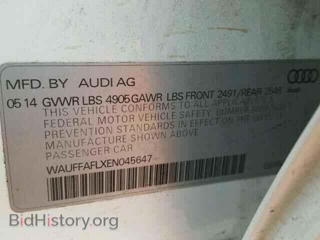 2014 AUDI A4 - VIN: WAUFFAFLXEN045647 - Фото 10