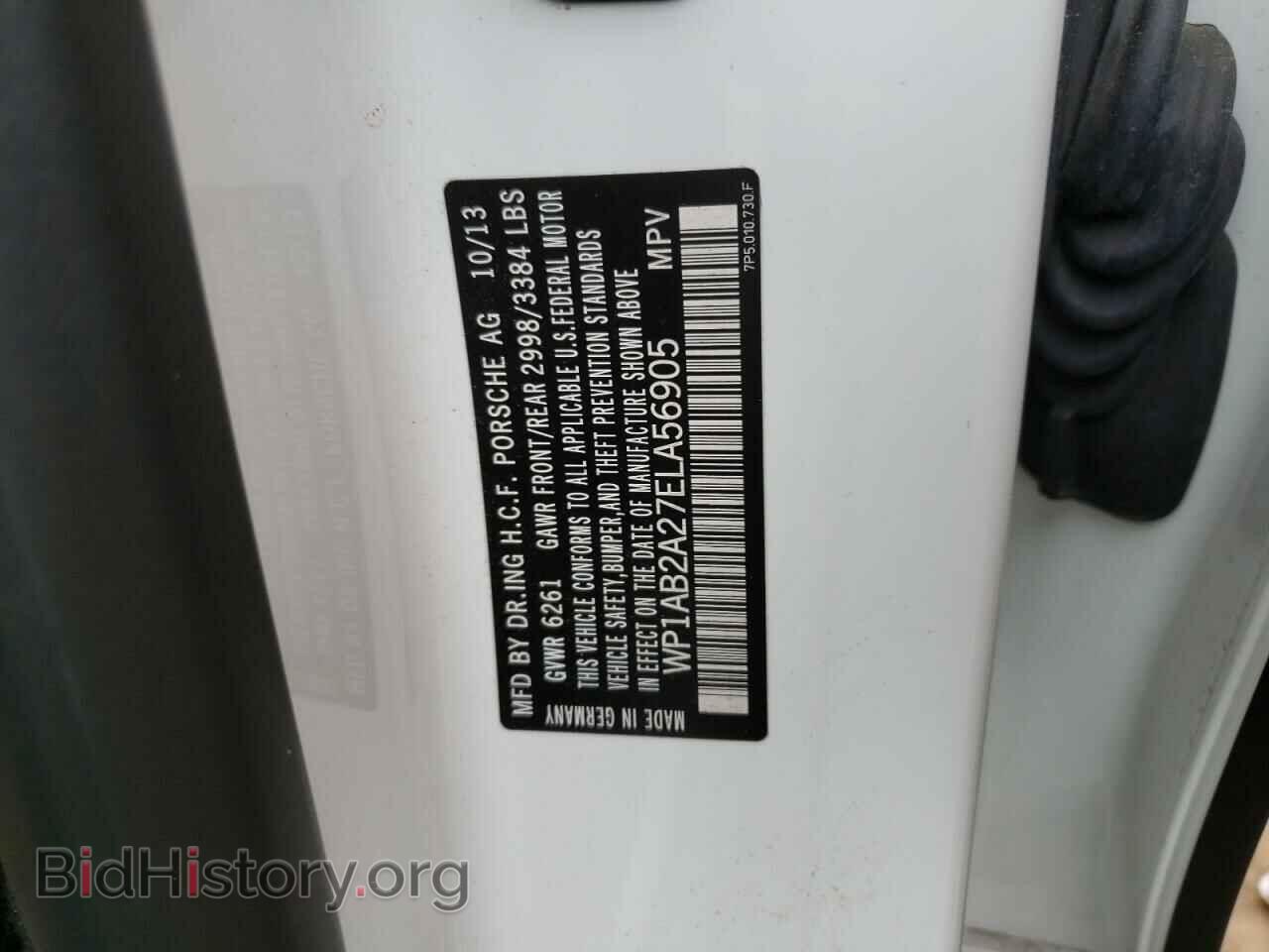 2014 PORSCHE CAYENNE - VIN: WP1AB2A27ELA56905 - Фото 12