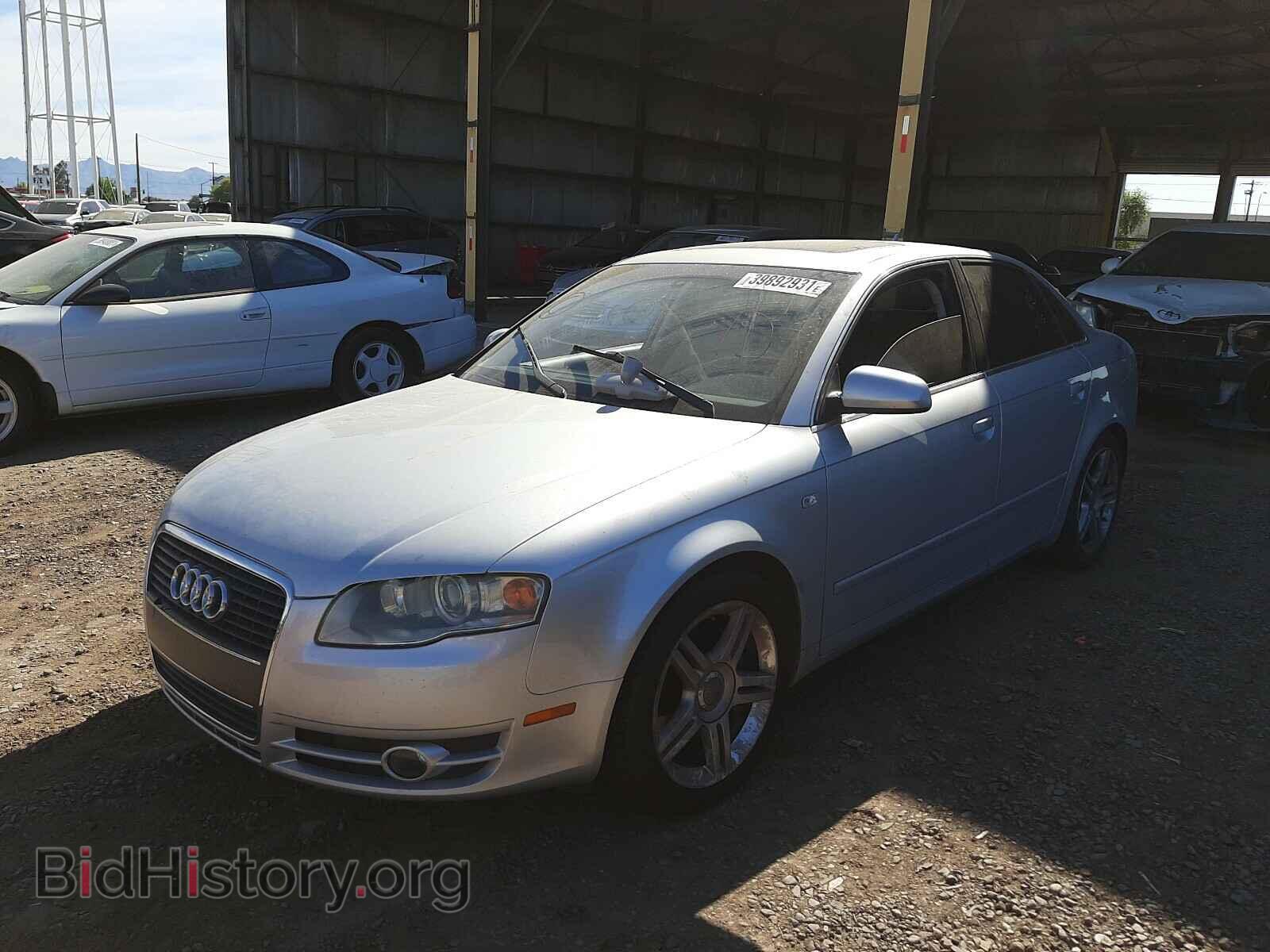 2007 AUDI A4 - VIN: WAUAF78E67A218022 - Фото 2