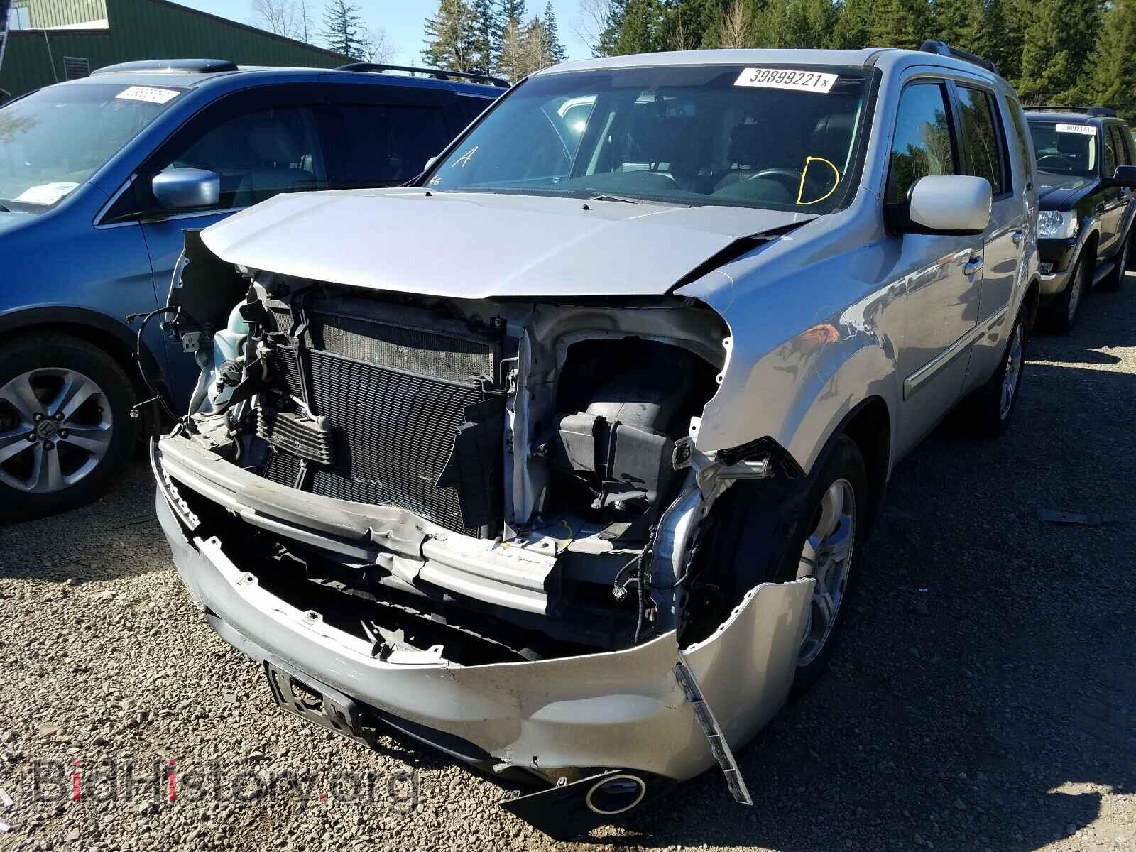2012 HONDA PILOT - VIN: 5FNYF4H55CB061486 - Фото 2