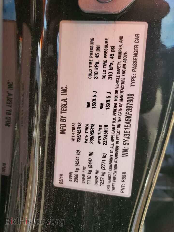 2019 TESLA MODEL 3 - VIN: 5YJ3E1EA5KF397909 - Photo 13
