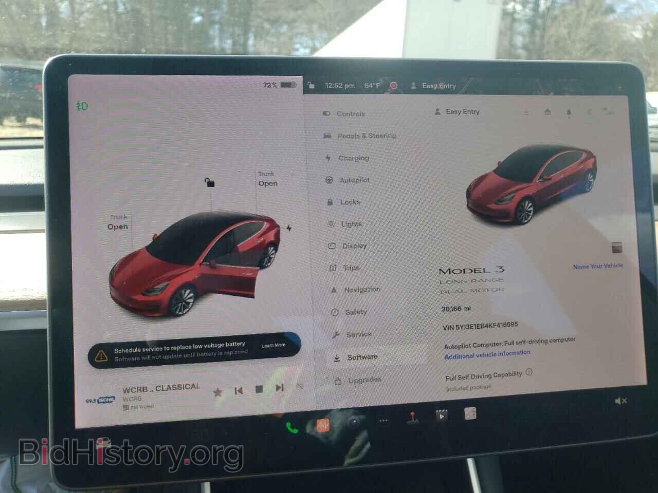 2019 TESLA MODEL 3 - VIN: 5YJ3E1EB4KF418595 - Фото 9