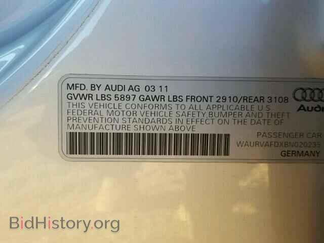 2011 AUDI A8 - VIN: WAURVAFDXBN020235 - Фото 10