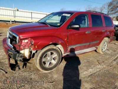 2006 Dodge DURANGO SLT, бордовый — VIN 1D4HB48N96F181855, Copart