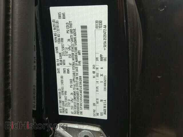 2014 FORD ESCAPE - VIN: 1FMCU0GX4EUE56289 - Фото 10