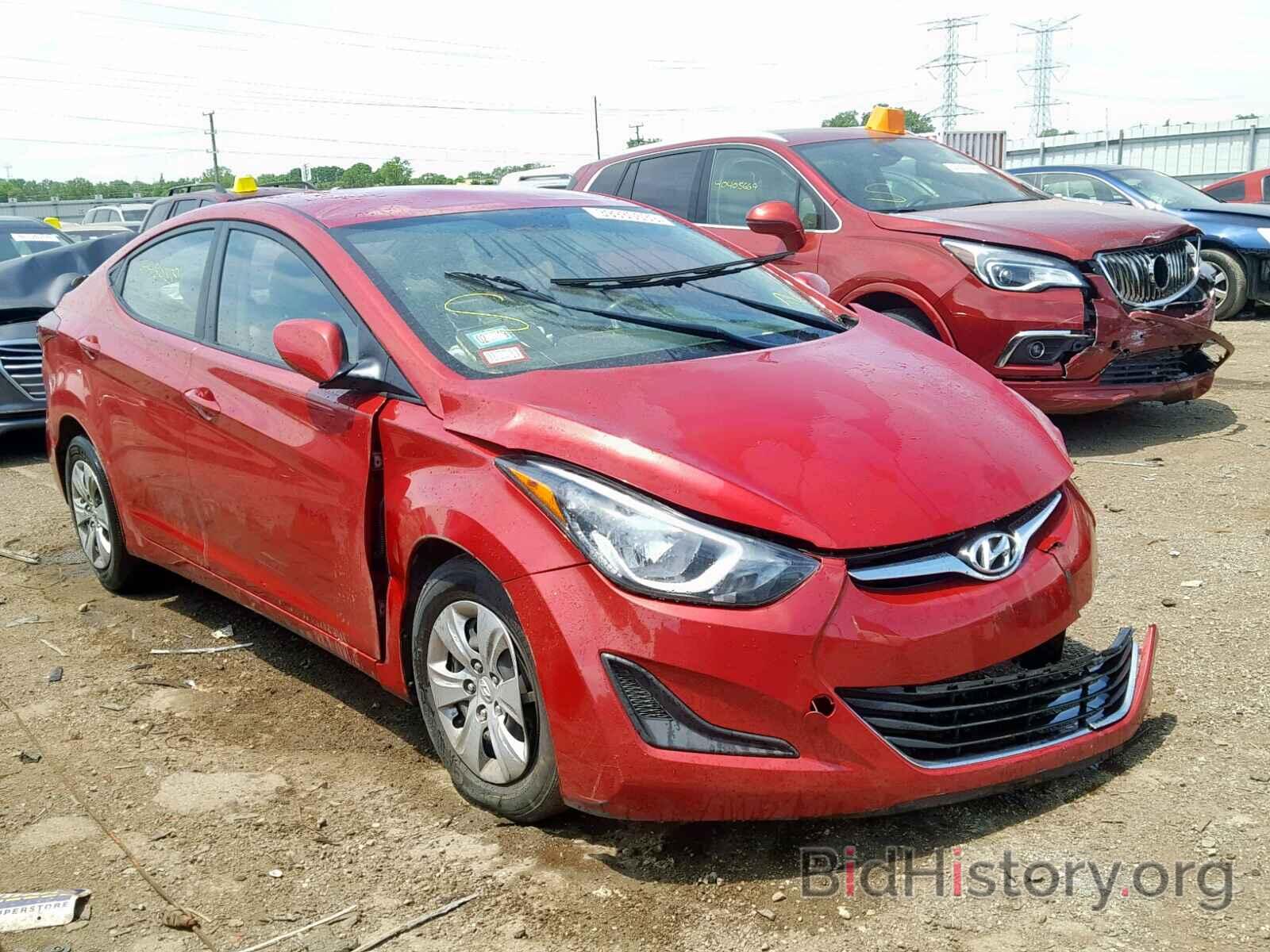 Photo KMHDH4AE3GU542381 - HYUNDAI ELANTRA 2016