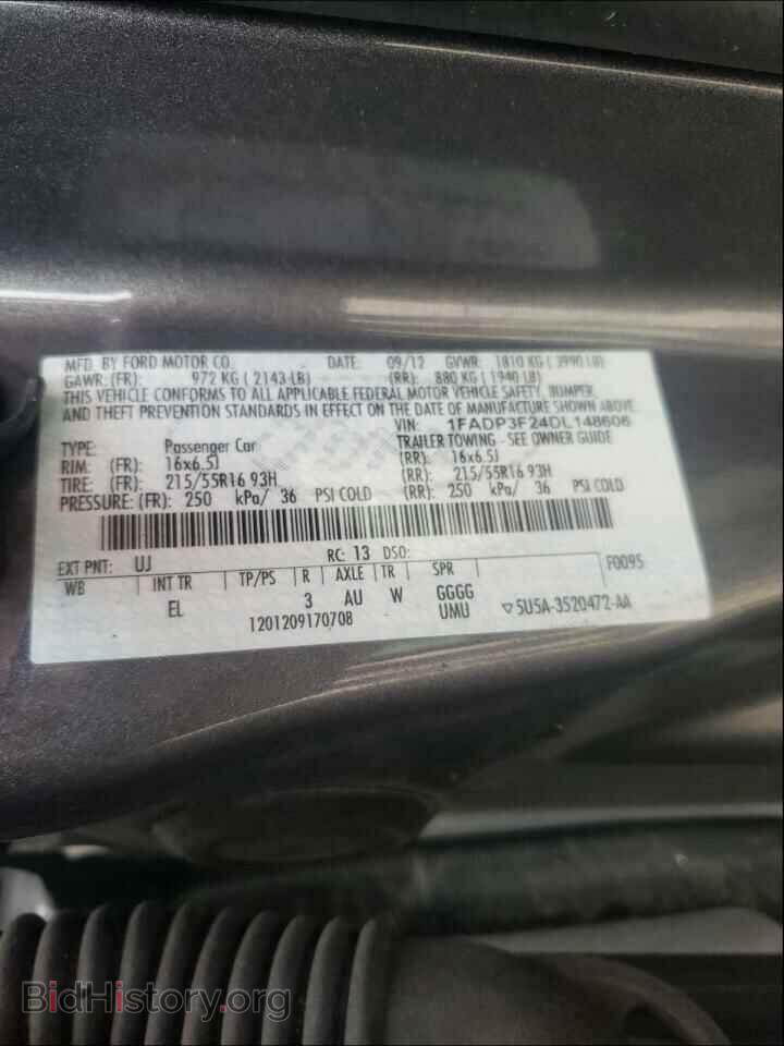2013 FORD FOCUS - VIN: 1FADP3F24DL148606 - Фото 10