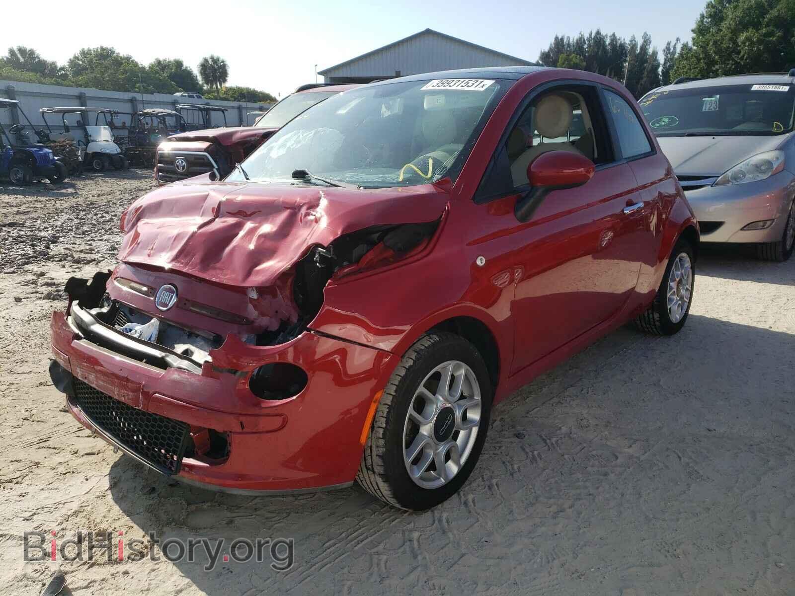 2012 FIAT 500 - VIN: 3C3CFFAR5CT208754 - Фото 2