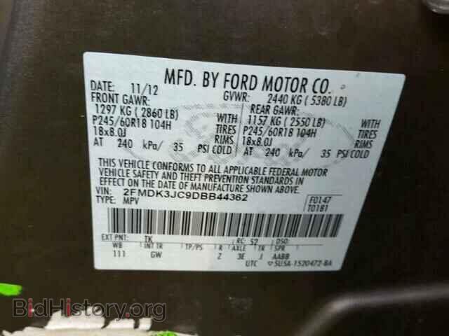 2013 FORD EDGE - VIN: 2FMDK3JC9DBB44362 - Photo 10