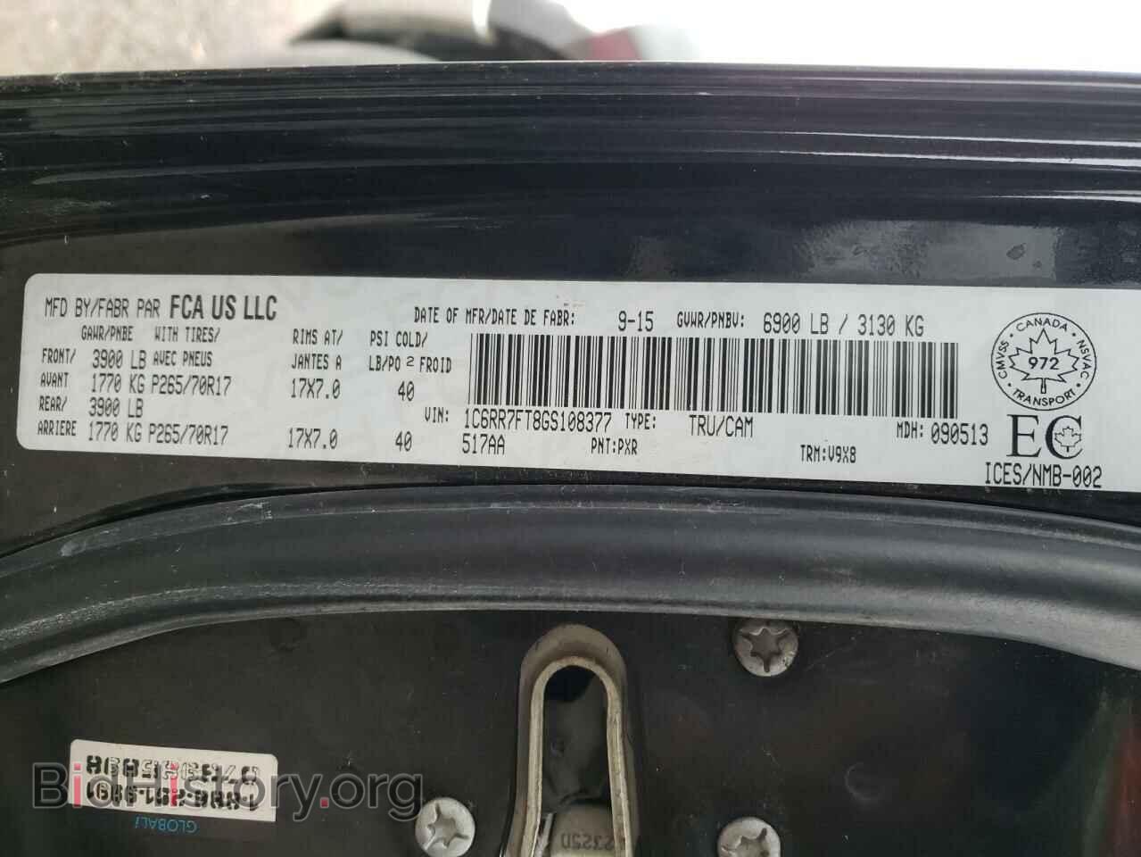 2016 RAM 1500 - VIN: 1C6RR7FT8GS108377 - Фото 10