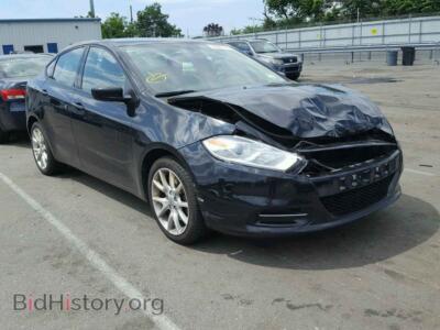 2013 Dodge DART Dart SXT, черный — VIN 1C3CDFBHXDD134881, Copart