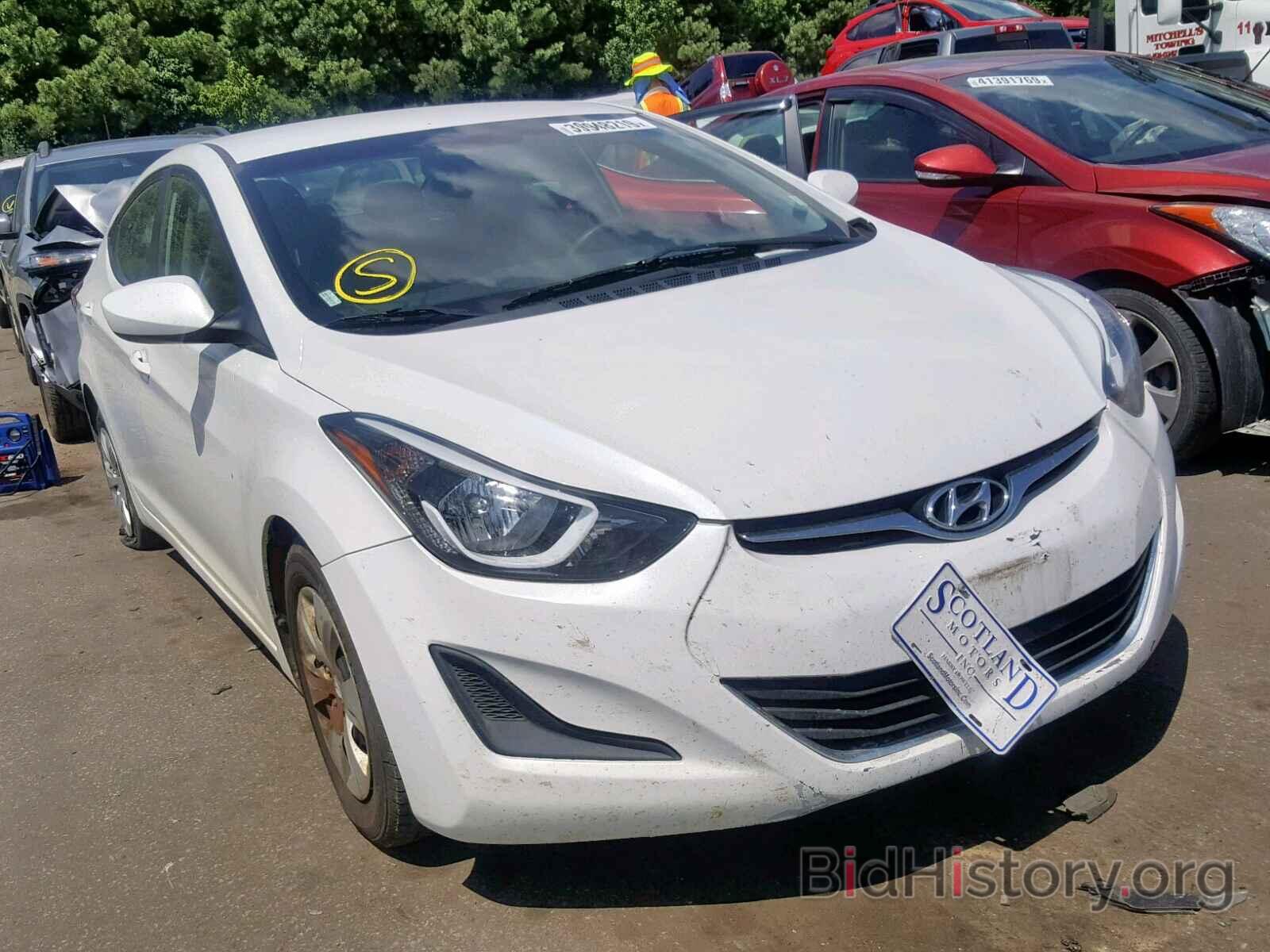 Photo 5NPDH4AE7GH674171 - HYUNDAI ELANTRA 2016