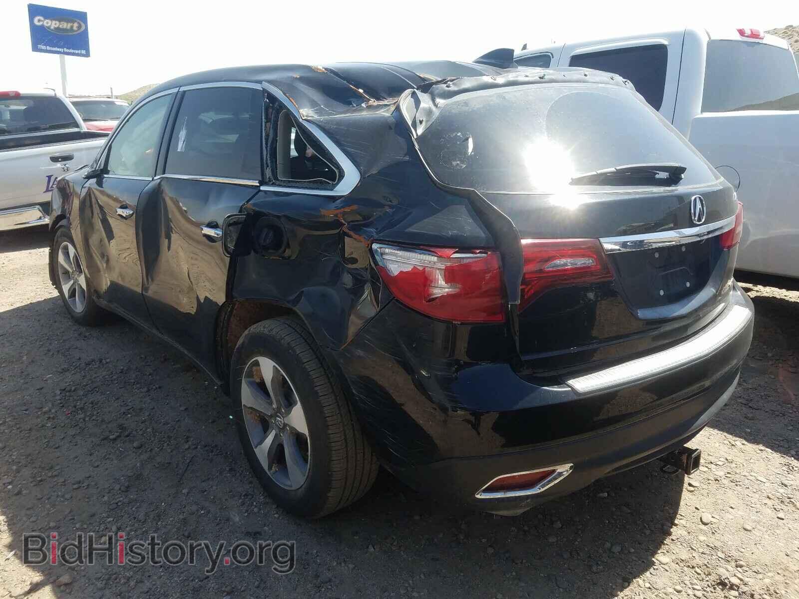 2014 ACURA MDX - VIN: 5FRYD4H29EB004186 - Фото 3