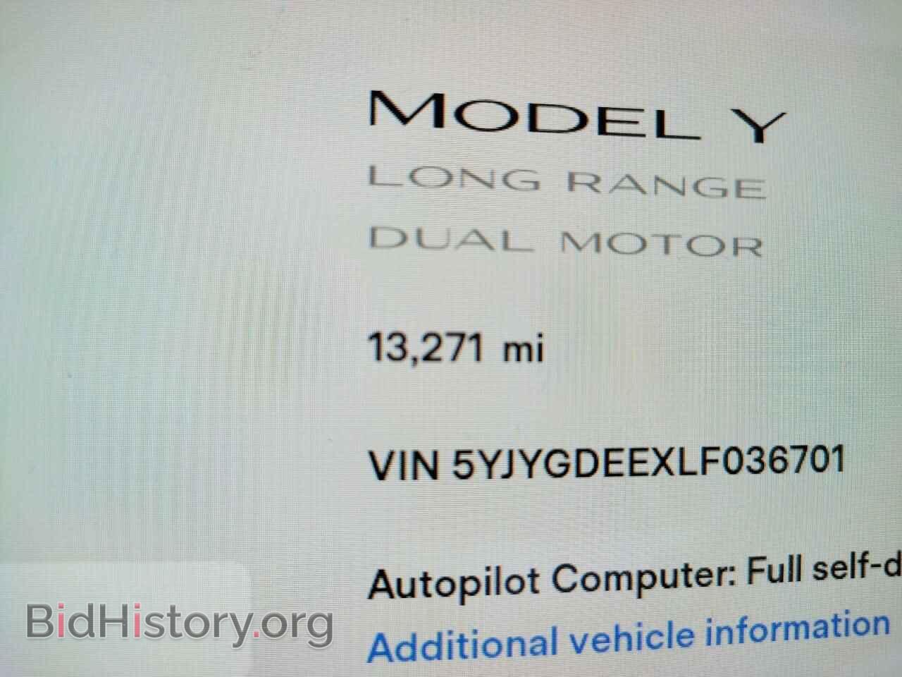 2020 TESLA MODEL Y - VIN: 5YJYGDEEXLF036701 - Photo 8